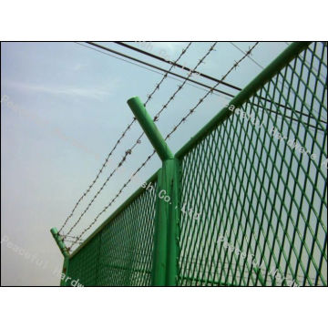 PVC Coated Barbed Wire Fence